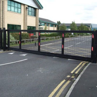 black electronic gate by Gate Security Design in Manchester